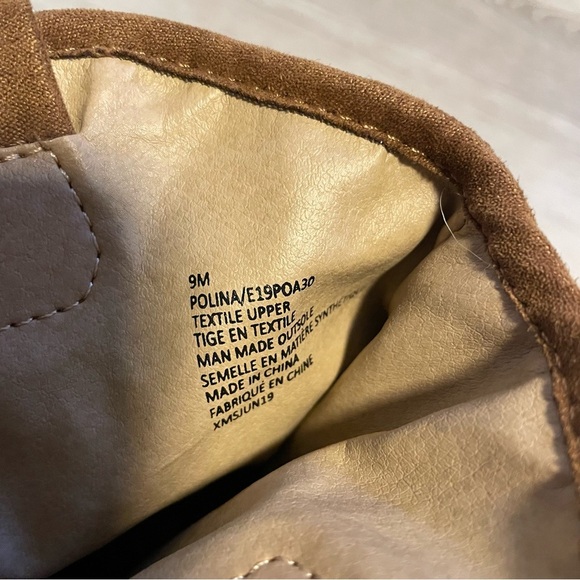 Espirit Polina Faux Suede Slouchy Ankle Boots Booties Brown Size 9 Women’s - Picture 9 of 11